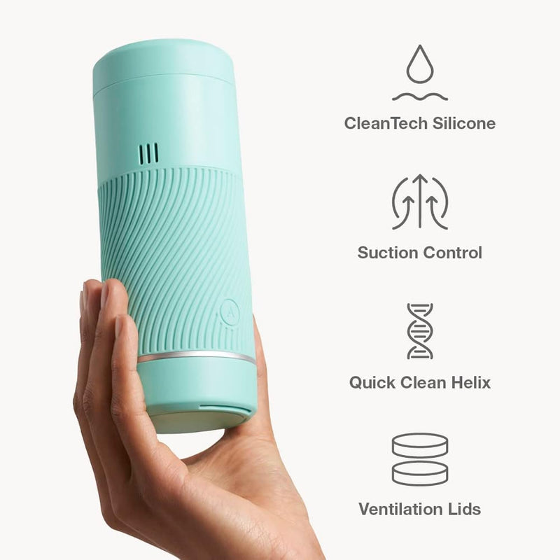 Pow Mint Male Masturbator & Ghost Black Textured Reversible Penis Stroker - Sex Toys For Men Bundle