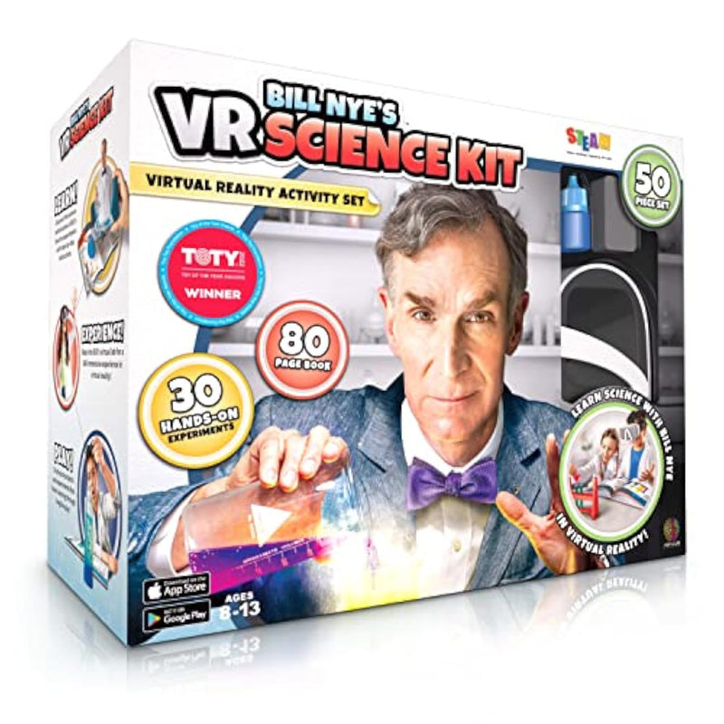 Bill Nye'S Vr Science Kit - Virtual Reality Kids Science Kit, Book And Interactive Stem Learning Activity Set (Full Version - Includes Goggles) - For Ages 8 And Up