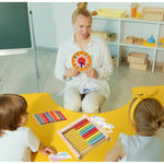 Wooden Abacus For Kids Math Manipulatives Learning Clock For 5 6 7 8 Year Old Boys Girls 1St 2Nd Grade Math Counters 100 Counting Sticks Montessori Preschool Educational Math Toys Homeschool Supplies