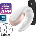 Double Love Connect App Vibrator Sex Toy | Adult Toys For Women | Best Couple Vibrator | Vibrating Sexual Pleasure Device | Stimulation Vibrators | Woman Sextoy (White)