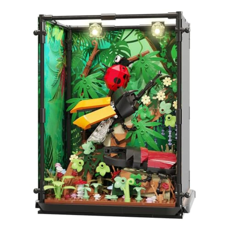 Insect Collection Building Set, Animal Insect Building Blocks Toys, Compatible With Lego Insect Fish Tank Style Display Set, Gift For Boys And Girls Over 8 Years Old And Adult (552 Pcs)