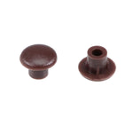 Shelf Peg Hole Plugs 5Mm Dia Dark Brown Plastic Tube Cover For Nail Cabinet Bu