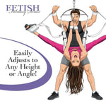 Fetish Fantasy Series Adjustable Bondage Swing for Couples - White