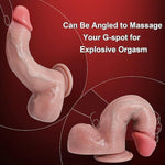 Realistic Big Dildo Sex Toys, 8.3 Inch Huge Anal Dildos With Suction Cup For Hands-Free Play, Dual Density Silicone Dildo Like Real Skin For G Spot Stimulation, Adult Toys For Women Men Couples