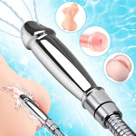 Sex Doll Male Masturbator Cleaner Aluminum Realistic Dildo Douche Washer For Vaginal Anal Channel, Rinsing Tool For Cleaning Adult Sex Toy, Adapted To The Shower Connection (L)