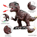 3 Pack Electrical Walking Dinosaur Toys For Toddlers 3-4 3-5 Years With Sound And Light Up, Toddler Robot Dinosaur, Brachiosaurus, Stegosaurus Dinosaur Figures For Kids
