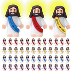 300Pcs Little Jesus Figures Easter Religious Jesus Toys, Mini Tint Pocket Figurines In Bulk, Jesus Loves You Christ Toys, School Religious Party Favors Gift For Easter Egg Stuffers (Modern, Pcs, 300)