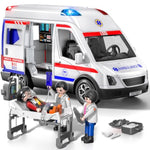 Ambulance Toy For Boys 3 4 5 6 7 8 Years Old : Friction Powered Truck Toys With Light And Sound Gifts For Girls Age 3-12 | Emergency Vehicle Kids Toys | Play & Learn Toy