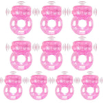 10 Pcs Disposable Vibrating Penis Ring, Clitoral Mini G Spot Stimulator? For Increased Stamina & Enhanced Erections, Female Clit Vibrator Adult Toy?For Couples Pleasure?Improved Female Pleasure