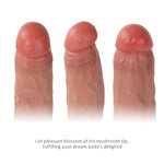 6-Inch Mushroom Guy Dildo for Beginners - Realistic Silicone Adult Toy with Strong Suction Cup