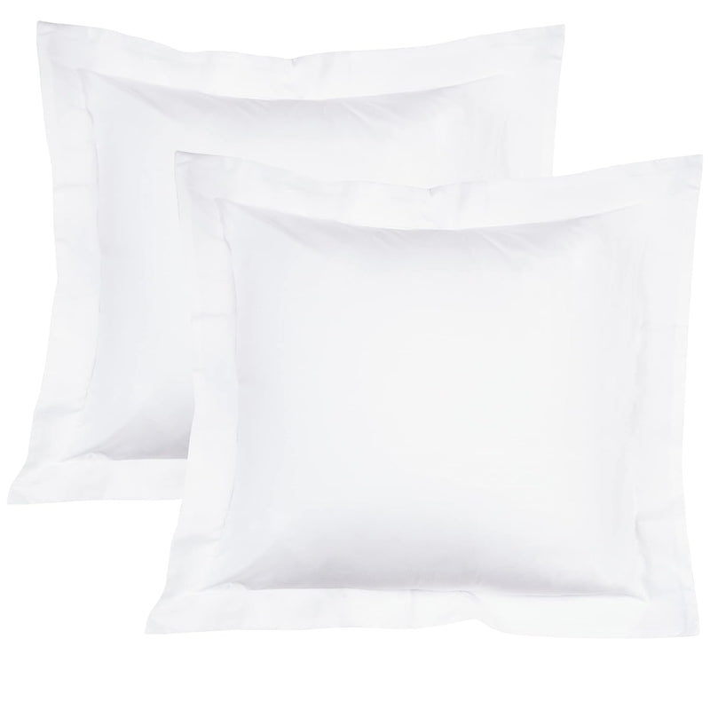 2 Pcs Microfiber European Pillow Shams, Super Soft And Fade, Wrinkle Resistant