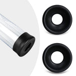 Silicone Sleeves for Penis Pump,Back-up Universal Silicone Base Ring, 2 PCS (XL) Black