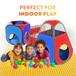 4Pc Pop Up Play Tent And Tunnel Bundle For Toddlers And Kids - Indoor & Outdoor Playhouse With Storage Bag, Red & Blue