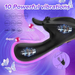 3-In-1 Intelligent Sensory Clitoral Vibrator Sex Toys, Clitoral Stimulator Mini Vibrator With 10 Vibration Modes In Dual Zones, Adult Sex Toys And Game For Women (Black)