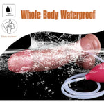 9.05" Realistic Prepuce Glans Squirting Dildo Ejaculating Anal Toy, Suction Cup G-Spot Hands-Free Soft Cumming Dildos,Sex Toy For Women Masturbate Gay Men Solo Couples Pleasure