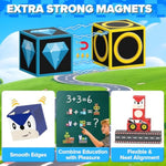35Pcs Mini Magnetic Blocks, Magnetic Blocks Travel With Portable Iron Box, Magnetic Building Blocks Stem Learning Set For Ages 3 4 5 6 7 8, Suitable For Restaurant And Travel, Hedgehog