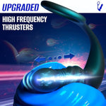 Prostate Massager Anal Vibrator With Cock Ring Thrusting Dildo Vibrator With Remote Control Sex Toys For Men With 10 Vibrating And Thrusting Modes Vibrating Butt Plug Anal Toys For Couples Adults