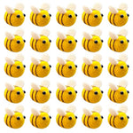 25Pcs Wool Felt Bumblebees for Room Decor and DIY Craft Accessories