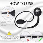 Inflatable Anal Plug, Anal Pump, Anal Dilator With Pump, Anal Sex Toy, Removable Butt Plug, Anus Dilator Expander Anal Dildo For Unisex Gay Lgbt Sex Game Prostate Massager (Tsb-Kedou)