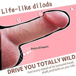 5 Inch Small Mini Realistic Dildos For Beginner, Real Thick Dildo, Lifelike Silicone Adult Sex Toys For G Spot Stimulator Dildos, Strong Suction Cup Dildo For Hands-Free Play(Honey)