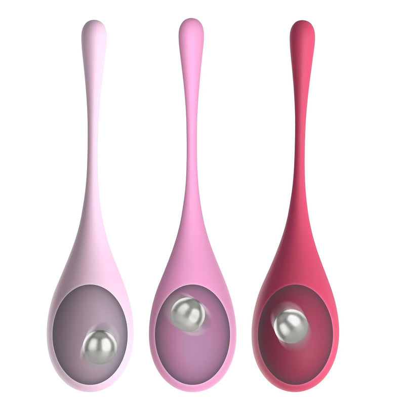 Anal Trainer Kit Silicone Anal Dilator 3Pcs Butt Plugs With Heavy Ball Anal Toy Set For Pelvic Floor Exercises Vaginal Dilator Anal Starter Kit Adult Sex Toys For Women Men