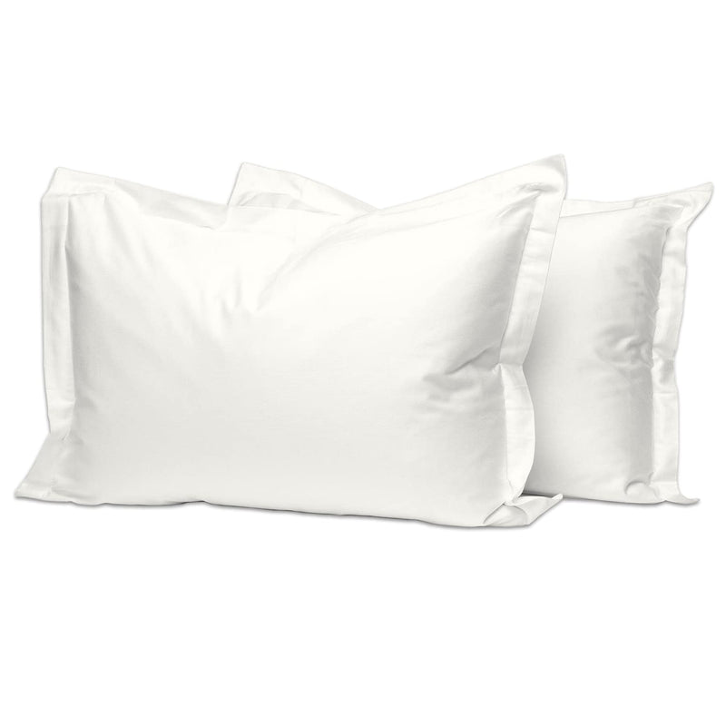 400 Thread Count Cotton-Pillow-Shams-King Size, 2 Pack 100% Long Staple Cotton