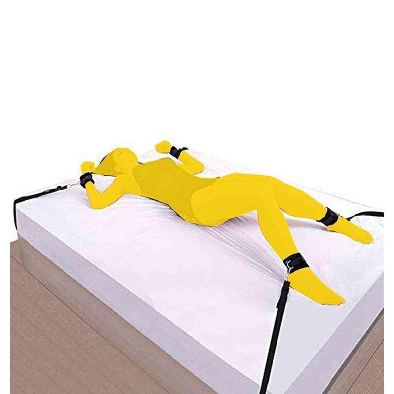 Sex Bondaged Restraints Kit Bdsm Toys Sexy Hand Cuffs For Wrists Adult Bedroom Bondaged Tie Downs Kit Adult Tools For Couples Under Mattress King Bed Straps For Adult Play Queen Bed Sweatshirt
