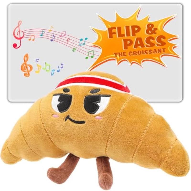 Flip & Pass The Croissant, Electronic Interactive Game, Hilarious Family Party Games For Kids Ages 3, 4-8+, Indoor/Outdoor Toys, 3 4 5 6 7 8 Year Old Girl & Boy Birthday Gift, Christmas & Travel Fun