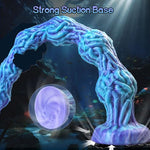 20" Monster Dildo Sex Toys, Long Tentacle Dildo with 6 Dog Knot Anal Beads