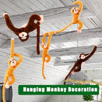 20 Pack Stuffed Hanging Monkey 24 Inch Plush Hanging Monkeys Ornament Soft Hanging Monkey Stuffed For Animal Theme Party Favor Jungle Forest Birthday Gift