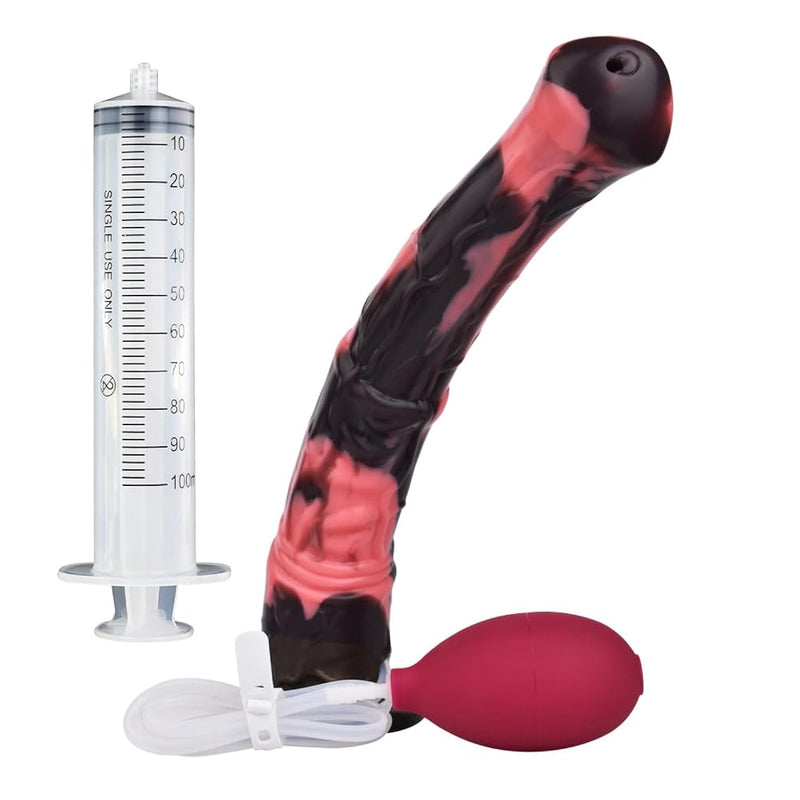11.6 Inch Silicone Made Multi-Color Soft Horse Dildo Squirting Dildo Fantasy Dragon With Suction Base Flexible