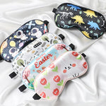 Space Astronaut Sleeping Eye Mask - Cool Galaxy Eyes Mask with Adjustable Strap, Soft Lightweight Cartoon Cute Silk Eye Cover for Night Sleep Travel Airplane Home Sleepover Party Gift Supplies