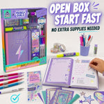 DIY Journal Kit for Girls Ages 8-12 with 50+ Accessories & Hardcover Journal