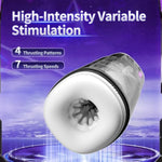 E-Game Punk Automatic Masturbation Cup For Men With Thrusting & Heating Penis Pump Male Sex Toy With 11 Pleasure Modes Ultra Long Life Blowjob Adult Pocket Pussy Stroker