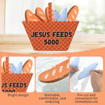 12 Sets Jesus Feeds 5000 Felt Bible Craft Kit for Sunday School & VBS