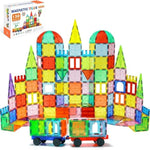 130PCS Magnetic Building Blocks Set with 2 Cars for Kids, Educational Toy for Learning and Fun