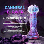 8.7-Inch Colorful Monster Silicone Dildo for Advanced Players with Strong Suction Cup
