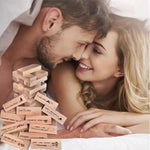Lust Tower, 48Pcs Super Naughty Block Tower Game, Valentine Tumbling Tower Stacking Blocks, Fun Date Night Activities, Date Night Party Game 1 Set