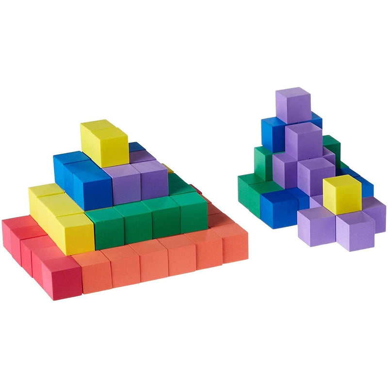 hand2mind Foam Blocks, Counting Cubes for Kids Math, 1 Inch Blocks for Pres