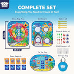 Toddler Outdoor Toys For Kids Ages 4-8, Bean Bag Toss, Outside Yard Games For Kids Cornhole, Indoor Lawn Backyard Games Birthday Family Party Toddler Game, Gift For Boys 3 4 5 6 7