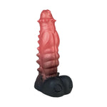 Monster Suction Huge Silicone Dildo Toy, Red Soft Realistic Thick Alien Anal Dildo For Men Flexible Big Ball Penis With Granules, Hands-Free Adult Sex Toy For Women - S