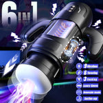 Male Masturbator Sex Toys- Electric Men Sex Toys With 6 Thrusting & 3 Suction, Automatic Sucking Male Masturbation Cup With Handle, Penis Pump Pocket Pussy Stroker Vibrator For Adult Men