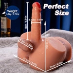 Male Sex Doll With Realistic Thrusting Dildo, Adult Torso Sex Doll With 6In Vibrating Dildo For Women G-Spot Anal Stimulation, Unisex Masturbator With Big Ass Tight Anal Sex Toy For Gay Couple