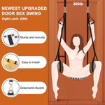 Door Sex Swing Bdsm Sex Toys, Bondage Sex Swings With Leopard Padded Seat &Stirrups, Sex Sling With Adjustable Sex Straps For Couple Sex Toy