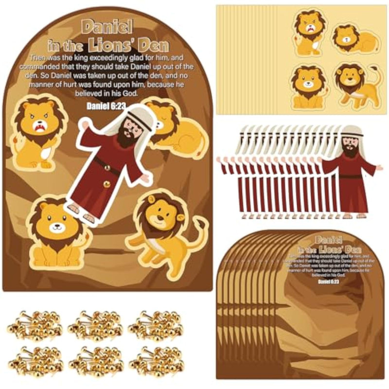 24 Set Daniel and The Lion’s Den Craft Kit, Sunday School & VBS Bible Activity