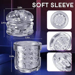 Automatic Hands-Free Male Stroker - Automatic Male Masturbator 5 Telescopic Rotation Modes, 10 Vibrations. Unleash Desire With Realistic Pocket Pussy & Penis Pump, Adult Male Sex Toys For Men