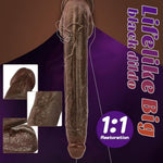 17.7 Inch XXL Black Realistic Monster Dildo for Advanced Men & Women - Extra Long Huge Anal Toy with Suction Cup