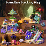 108Pcs Magnetic Blocks With Action Figures, Interactive Role-Playing Magnetic Building Toy Set, Toddlers Stem Learning Gift For Christmas
