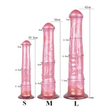 Long Optional Size Silicone Made Soft Artificial Horse Dildo Multi Color Suction Flexible Animal Style Different Texture (S)