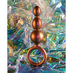 Anal Adventures Priestess Silicone Anal Plug Beads - Beaded Buttplug - Loop At Base For Easy Pull And Safety - Satin Smooth Texture Ultrasilk - Tapered Head - Sex Toy Couples